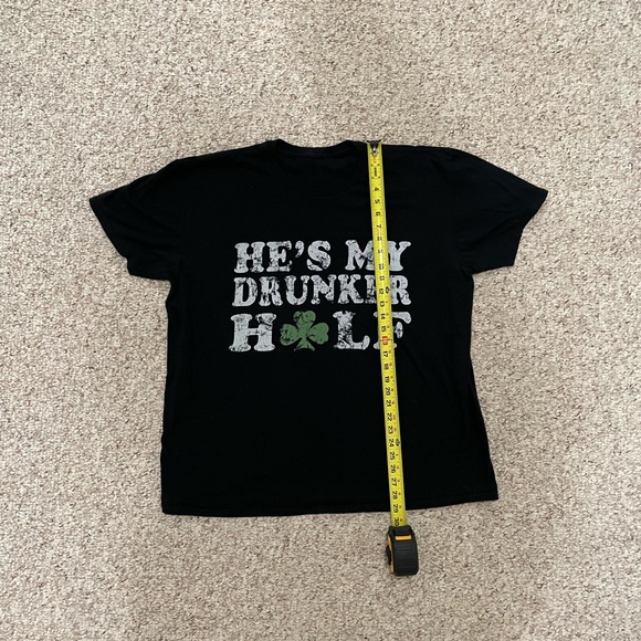 {SHEIN} "He's My Drunker Half" Couples Irish St Patricks Day T-Shirt - Picture 3 of 5